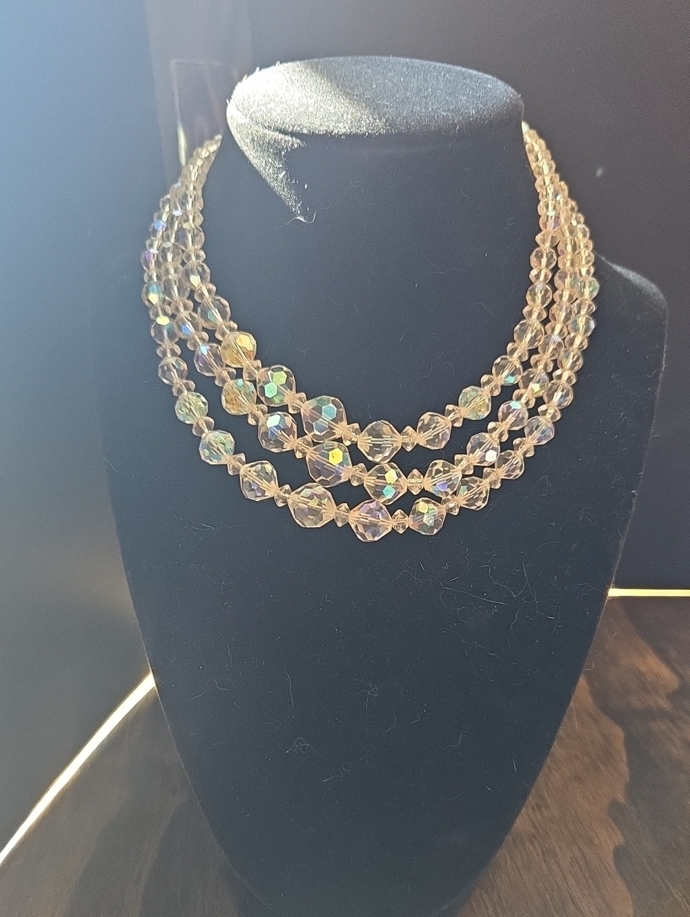Iridescent Sparkly Diamond Like Necklace